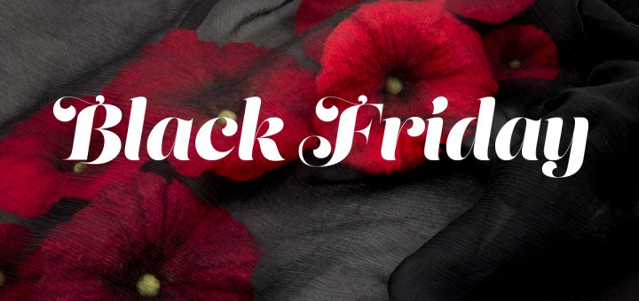 black friday dans mon corbillon écharpe coquelicots rouge
