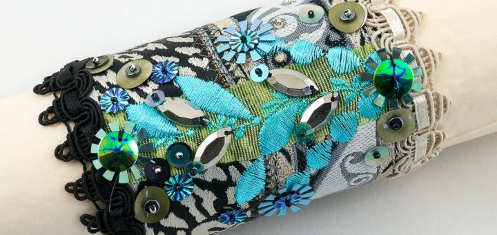 bracelet-manchette Ruban-Jacquard-Brode