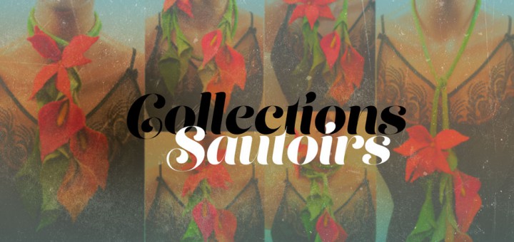 corbillon collection sautoirs fleurs feutre